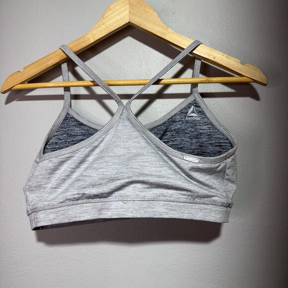 Reebok Reversible Strappy Sports Bra Women’s Medium Support Size L Heather Blue - Picture 4 of 6
